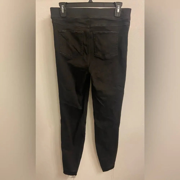 Spanx Vintage Distressed Ankle Skinny Jeans Black Size Medium - Picture 6 of 10